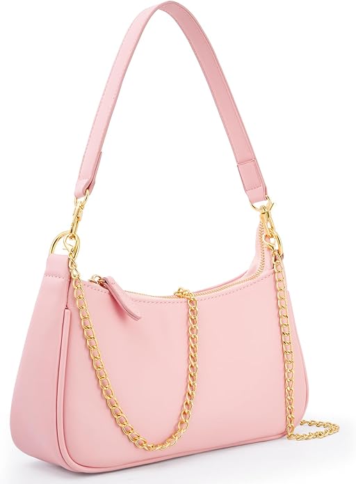 Bee in the bag Women Pink Faux Leather Small Hobo Purse