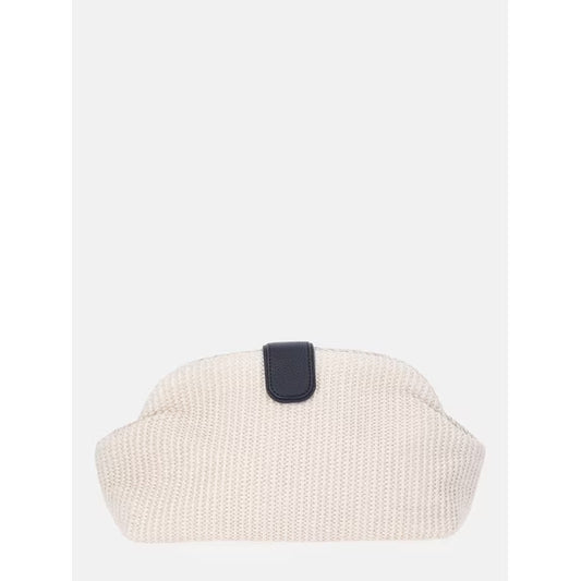 Bee in the bag Women Straw Woven Textured Clutch Bag